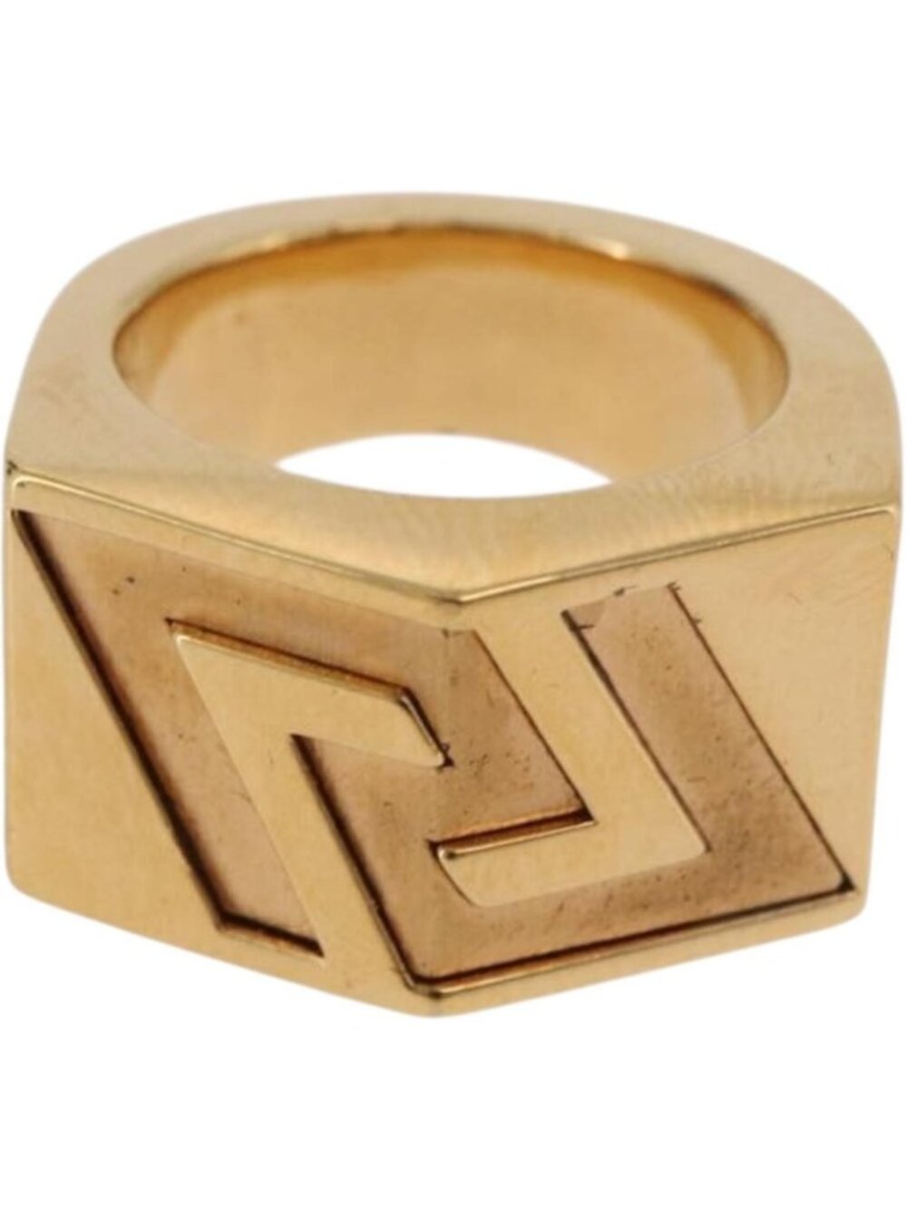 VERSACE Ring Metal Gold Tone - Picture 1 of 10